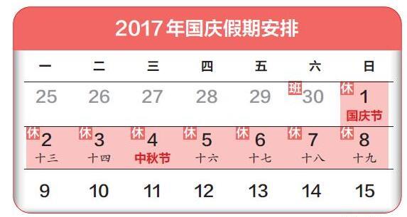 關(guān)于洛陽(yáng)興罡石化設(shè)備有限公司2017年中秋節(jié)、國(guó)慶節(jié)放假安排的通知